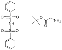 structure of CAS# 77284-30-1, Glycine Tert-Butyl Ester Dibenzenesulfimide Salt