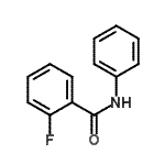 structure of CAS# 77294-82-7, 2-Fluoro-N-phenylbenzamide;(2-fluorophenyl)-N-benzamide;MFCD00454563;NSC51889