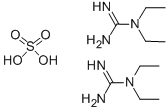 structure of CAS# 77297-00-8, 1,1-Diethylguanidine Sulfate;N,N-Diethylguanidinium Sulphate (2:1);2(1,1-Diethylguanidine)·Sulfuric Acid;N,N-DIETHYLGUANIDINE SULFATE (2:1)
