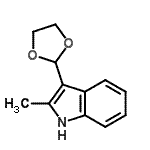 CAS 登录号：773094-30-7， 3-(1,3-二氧戊环-2-基)-2-甲基-1H-吲哚