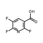 结构式 CAS# 773109-19-6, 2,5,6-三氟吡啶-3-羧酸