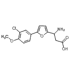 CAS#: 773126-01-5， 3-amino-3-[5-(3-chloro-4-methoxy-phenyl)-2-furyl]propanoic acid
