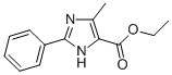 structure of CAS# 77335-93-4, 4-Methyl-2-Phenyl-1H-Imidazole-5-carboxylic Acid Ethyl Ester;5-METHYL-2-PHENYL-3H-IMIDAZOLE-4-CARBOXYLIC ACID ETHYL ESTER