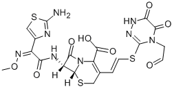 CAS#: 77360-52-2， (6R,7R)-7-[[(2Z)-2-(2-Amino-1,3-Thiazol-4-Yl)-2-Methoxyiminoacetyl]Amino]-3-[(E)-2-[[5,6-Dioxo-4-(2-Oxoethyl)-1H-1,2,4-Triazin-3-Yl]Sulfanyl]Ethenyl]-8-Oxo-5-Thia-1-Azabicyclo[4.2.0]Oct-2-Ene-2-Carboxylic Acid