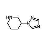 structure of CAS# 774511-83-0, 3-(1H-1,2,4-Triazol-1-yl)piperidine;3-(1H-1,2,4-triazol-1-yl)piperidine