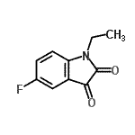 structure of CAS# 776-47-6, 1-Ethyl-5-fluoro-1H-indole-2,3-dione;1-ethyl-5-fluorobenzo[d]azolidine-2,3-dione;MFCD06496384