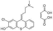 CAS#: 77602-69-8， (E)-2-Chloro-3-hydroxy-9-(3-dimethylaminopropylidene)thioxanthene hydrogen maleate