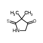 CAS#: 77611-54-2， 4,4-Dimethyl-5-thioxo-3-pyrrolidinone