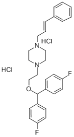 CAS#: 77862-93-2， 1-(2-(Bis-(4-Fluorophenyl)Methoxy)Ethyl)-4-(3-Phenyl-2-Propenyl)Piperazine Dihydrochloride
