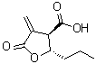 structure of CAS# 778649-18-6, (2S,3R)-4-Methylene-5-oxo-2-propyltetrahydro-3-furancarboxylic acid;Butyrolactone 3;rel-tetra<wbr>hydro-4-m<wbr>ethylene-<wbr>5-oxo-2R-<wbr>propyl-3S<wbr>-furancar<wbr>boxylic a<wbr>cid
