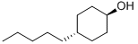 structure of CAS# 77866-59-2, trans-4-n-Pentylcyclohexanol;Trans-4-N-Pentylcyclohexanol;Trans-4-Pentylcyclohexanol;Trans-4-Amylcyclohexanol