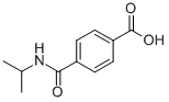 structure of CAS# 779-47-5, 4-[[(1-Methylethyl)amino]carbonyl]-Benzoic acid;4-(Isopropylcarbamoyl)Benzoic Acid;4-[(Isopropylamino)-Oxomethyl]Benzoic Acid;4-(((1-Methylethyl)Amino)Carbonyl)Benzoic Acid