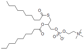 CAS#: 77912-87-9， (2-Decanoyloxy-3-Decanoylsulfanylpropyl) 2-Trimethylazaniumylethyl Phosphate