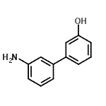 structure of CAS# 779341-19-4, 3'-Amino-3-biphenylol;3-(3-AMINOPHENYL)PHENOL;3'-ACETYL-4'-HYDROXY-BIPHENYL-4-CARBOXYLIC ACID