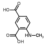CAS#: 779349-89-2， 4-methylaminobenzene-1,3-dicarboxylic acid
