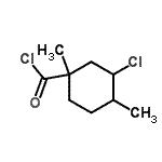 CAS#: 77979-32-9， 3-Chloro-1,4-dimethylcyclohexanecarbonyl chloride