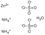 structure of CAS# 77998-33-5, Ammonium Zinc Sulfate Hydrate;AMMONIUM ZINC SULFATE HYDRATE;Ammonium Sulfate Hydrate