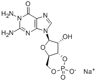 CAS#: 78033-42-8， 1-Amino-Guanosine Cyclic 3',5'-(Hydrogen Phosphate)