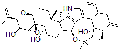 CAS#: 78213-66-8， (2R,3S,3aR,4aS,4bS,6aR,7S,7dR,8S,9aR,14bS,14cR,16aS)-3,3a,6a,8,9,9a,10,11,14,14b,14c,15,16,16a-Tetradecahydro-14b,14c,17,17-tetramethyl-10-methylene-2-(1-methylethenyl)-7,8-(Epoxymethano)-2H,6H-cyclobuta(5,6)benz(1,2-e)oxireno(4',4'a)-1-benzopyrano(5',6':6,7)indeno(1,2-b)indole-3,4b,7d(5H,7H)-triol