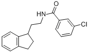 CAS 登录号：78239-29-9， 3-氯-N-[2-(2,3-二氢-1H-茚-1-基)乙基]苯甲酰胺