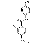 CAS#: 783370-95-6， 2-Hydroxy-4-methoxy-N-(5-methyl-2-pyridinyl)benzamide