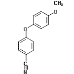 structure of CAS# 78338-68-8, 4-(4-Methoxyphenoxy)benzonitrile;4-(4-methoxyphenoxy)benzenecarbonitrile;4-(4-methoxyphenoxy)benzonitrile;MFCD01815089