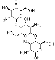 CAS#: 78341-33-0， 2-Amino-2-deoxy-beta-D-glucopyranosyl-(1->4)-(4xi)-2-amino-2-deoxy-D-xylo-hexopyranosyl-(1->4)-2-amino-2-deoxy-beta-D-glucopyranose