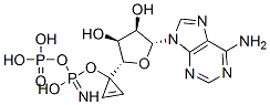 CAS#: 78368-53-3， [[[[(2R,3S,4R,5R)-3,4-Dihydroxy-5-Imidazo[2,1-f]Purin-3-Yloxolan-2-Yl]Methoxy-Hydroxyphosphoryl]Oxy-Hydroxyphosphoryl]Amino]Phosphonic Acid
