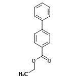 structure of CAS# 785-79-5, Ethyl 4-biphenylcarboxylate;Biphenyl-4-carboxylic acid ethyl ester;ethyl 4-biphenylcarboxylate;ethyl 4-phenylbenzoate