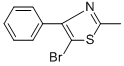 structure of CAS# 78502-81-5, 5-Bromo-2-Methyl-4-Phenyl-1,3-Thiazole;5-Bromo-2-Methyl-4-Phenyl-1,3-Thiazole 97%;5-BROMO-2-METHYL-4-PHENYL-1,3-THIAZOLE