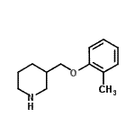 结构式 CAS# 785713-79-3, 3-[(2-甲基苯氧基)甲基]哌啶