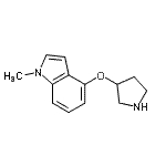 CAS#: 786607-54-3， 1-Methyl-4-(3-pyrrolidinyloxy)-1H-indole