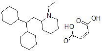 CAS#: 78662-35-8， But-2-Enedioic Acid, 2-(2,2-Dicyclohexylethyl)-1-Ethylpiperidine