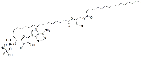 CAS#: 78679-19-3， [(2R)-3-[[[(2R,3S,4S,5R)-5-(6-Aminopurin-9-Yl)-3,4-Dihydroxyoxolan-2-Yl]Methoxy-Hydroxyphosphoryl]Oxy-Hydroxyphosphoryl]Oxy-2-Hexadecanoyloxypropyl] Hexadecanoate