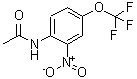 structure of CAS# 787-57-5, N-[2-Nitro-4-(Trifluoromethoxy)Phenyl]-Acetamide;N-[2-Nitro-4-(Trifluoromethoxy)Phenyl]Ethanamide;Tl 00369;Mixcom1_000277