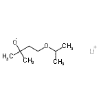 structure of CAS# 78740-39-3, lithium 4-isopropoxy-2-methyl-butan-2-olate;Lithium perfluoro(2,6-dimethyl-5-oxa-2-heptoxide);MFCD10567150
