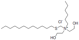 CAS#: 78865-87-9， Dodecylsulfanylmethyl-Hexyl-Bis(2-Hydroxyethyl)Azanium Chloride
