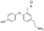 结构式 CAS# 788824-64-6, 4-[4-(2-氨基乙基)-2-碘苯氧基]苯酚盐酸盐