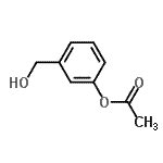 structure of CAS# 78957-20-7, 3-(Hydroxymethyl)phenyl acetate;3-Acetoxybenzyl alcohol