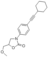 CAS#: 79039-08-0， 3-[4-(2-Cyclohexylethynyl)Phenyl]-5-(Methoxymethyl)-1,3-Oxazolidin-2-One