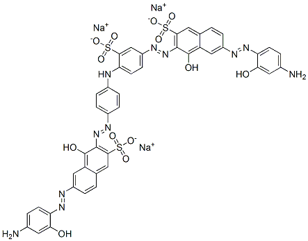 CAS#: 79057-88-8， Trisodium 6-[(4-Amino-2-Hydroxyphenyl)Azo]-3-[[4-[[4-[[7-[(4-Amino-2-Hydroxyphenyl)Azo]-1-Hydroxy-3-Sulphonato-2-Naphthyl]Azo]Phenyl]Amino]-3-Sulphonatophenyl]Azo]-4-Hydroxynaphthalene-2-Sulphonate