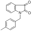 结构式 CAS# 79183-26-9, 1-(4-甲基苄基)-1H-吲哚-2,3-二酮