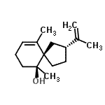 CAS 登录号：791835-48-8， (2R,5R,6S)-2-异丙烯基-6,10-二甲基螺[4.5]癸-9-烯-6-醇