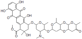 CAS#: 79206-72-7， 1-Hydroxyauramycin B
