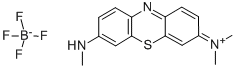 structure of CAS# 79288-94-1, Azure B Tetrafluoroborate;Dimethyl-(7-Methylaminophenothiazin-3-Ylidene)Ammonium;Dimethyl-(7-Methylamino-3-Phenothiazinylidene)Ammonium;3-(Dimethylamino)-7-(Methylamino)Phenothiazin-5-Ium Bromide