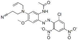 CAS#: 79295-92-4， N-[2-(2-Chloro-4,6-Dinitrophenyl)Diazenyl-5-(2-Cyanoethyl-Prop-2-Enylamino)-4-Methoxyphenyl]Acetamide
