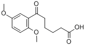 structure of CAS# 79381-16-1, 6-(2,5-Dimethoxyphenyl)-6-Oxohexanoic Acid;6-(2,5-Dimethoxyphenyl)-6-Oxo-Hexanoic Acid;6-(2,5-Dimethoxyphenyl)-6-Keto-Hexanoic Acid;Nsc218336