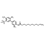 CAS#: 79392-38-4， 4-Amino-4'-{[(decyloxy)carbonyl]amino}-3',6-dimethyl-3-biphenylsulfonic acid