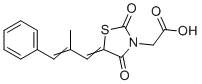 CAS#: 794510-29-5， 2-((Z)-5-((E)-2-methyl-3-phenylallylidene)-2,4-dioxothiazolidin-3-yl)acetic acid