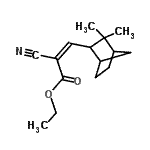 CAS#: 79569-92-9， Ethyl (2Z)-2-cyano-3-(3,3-dimethylbicyclo[2.2.1]hept-2-yl)acrylate
